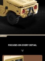 Bloques De Construcción Militar H1 510PCS Vehículo Off-road Para Colección Y Juego Educativo Para Niños Regalos De Fiestas Y Vacaciones - details 4