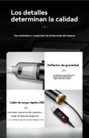 <ALIMT ><ALIMT >🎁</ALIMT></ALIMT>【Detalles para Mamá】Aspirador Portátil para Coche - Mini, Recargable, 9000Pa Succión, Negro, 120W, 7.4V, 300cm Cable, Iluminación Integrada - Ideal para Coche, Hogar y Oficina - details 11