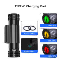 Linterna Frontal LED Mini Tipo-C 1000lm Alta Potencia Recargable 18650 Impermeable Para Camping Caza Torcha Frontal - details 4