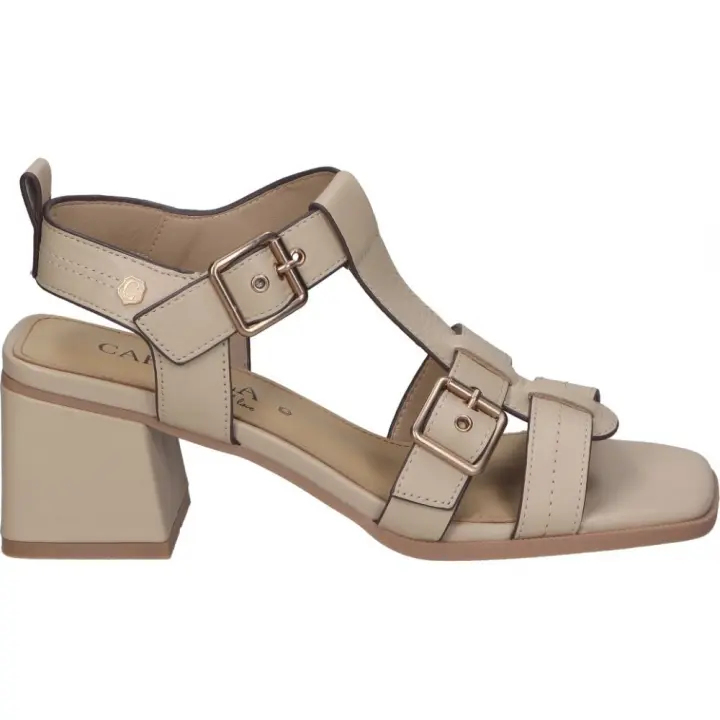 Sandalias de tacón carmela 161629 para mujer en color beige - 1