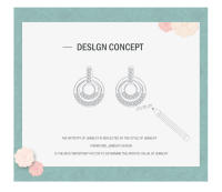 Zenyth-2 pendientes de plata S925 para mujer, elegantes y con estilo, OL, pendientes superllamativos, INS, Populares, pendientes de ciritas microincrustadas. - details 1