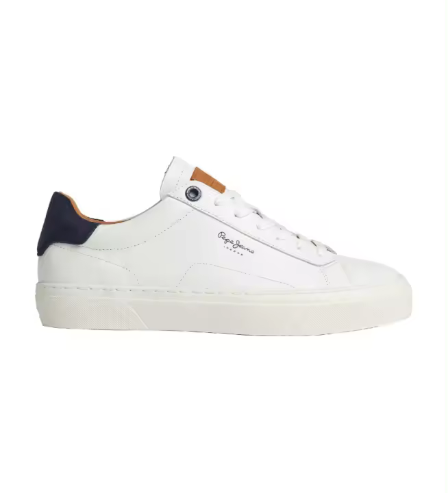 Pepe Jeans | Zapatillas de piel Yogi Original blanco - 1