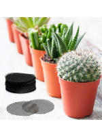 50PCS Almohadilla De Red Circular De Plástico Para Maceta Cerámica Negra Impermeable Y Anti-Insectos Gran Diámetro Transpirable - details 2