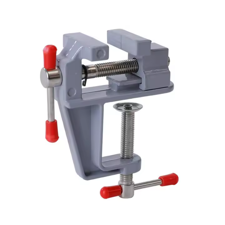 Mini Pinza De Trabajo Multi-Funcional 3.5MM De Aluminio Herramienta De Hobby Para Joyería Y Modelado Fija En Mesa - 1