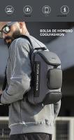BANGE Bolso Transversal Antirrobo Para Hombres Bolsa De Hombro Mensajero Impermeable Bolsa De Pecho Para Viajes Cortos - details 1