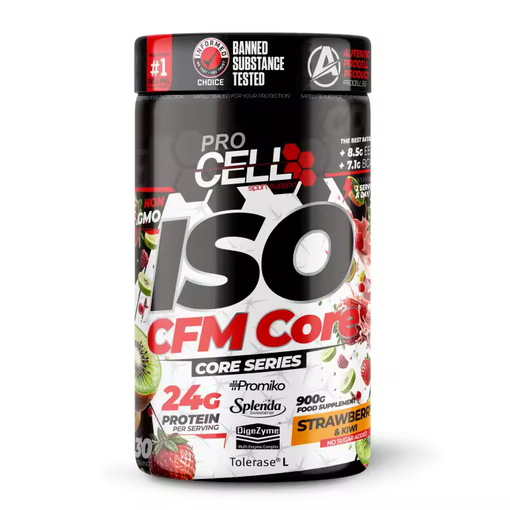 Proteina de suero Aislada- ISO CFM CORE 900 gr Procel Sport - Proteína Isolada - Rendimiento Deportivo - Masa Muscular - 1