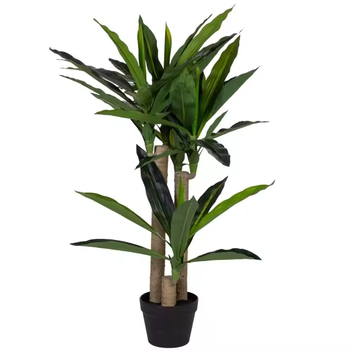 Dracaena verde artificial decorativa con 73 hojas, 65x55x105h cm - 1