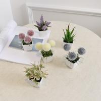 Set De Decoración Para El Hogar Con Plantas Artificiales De Evergreen Miniatura En Macetas Pequeñas Plantas Bonsái Para Exhibición Y Uso En La Oficina - details 1