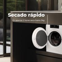 EVVO  S3 Mini secadora Compacta de 3 kg, Blanco, Secado por Evacuación, Sensor de Humedad - details 1
