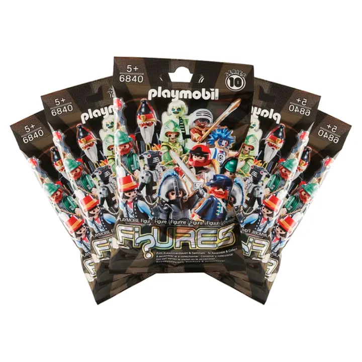PLAYMOBIL SOBRES SORPRESA - PACK DE 5 SOBRES DE LA SERIE 10 DE CHICOS, 6840, TIENDA CON LICENCIA OFICIAL - 1