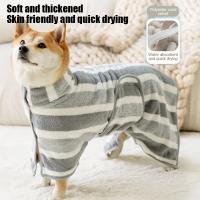 Bata De Baño Para Perros Y Gatos Absorbente Y Secado Rápido Confort Animal Poliéster Tamaño Universal Para Mascotas - details 6