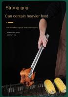 Pinza Para Barbacoa Extra Larga De 45cm En Acero Inoxidable Herramienta Antideslizante Para Cocinar Al Aire Libre Y Camping - details 2