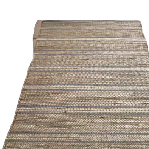 MEVAK LIVING - Alfombra de yute con detalles de algodón modelo Palena - 1