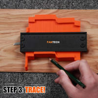 Herramienta De Replicación De Contorno Para Madera Y Azulejos Ruler De Medición Irregular Duplicador De Formas No Ajustable Lock - details 9