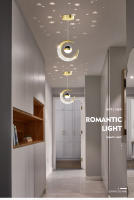 Lámpara Colgante De Techo LED Para Decoración De Hogar Y Entradas Estilo Estelar Lámpara De Noche Para Dormitorio Y Sala De Estar Material Metálico Y Acrílico Fuente De Luz LED 220V - details 0