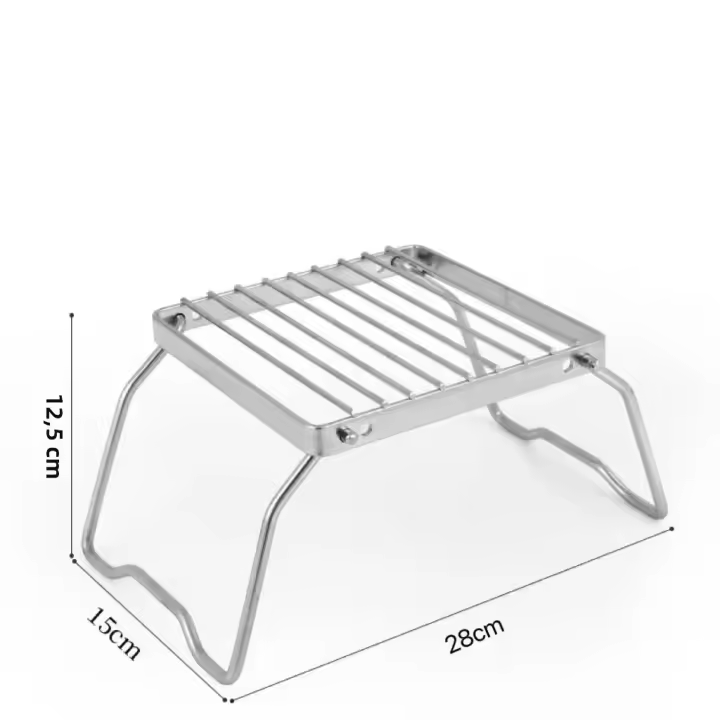 Soporte Plegable Multifuncional Para Fogata De Camping Portátil Grill Externo Racks De Barbacoa Para Leña Y Estufa De Gas Accesorios De Camping - 1