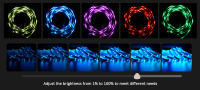 Tiras LED Inteligentes Bluetooth 30M Cambio De Color RGB Con Control Remoto DC24V Para Sync Con Música Y App Smart - details 3