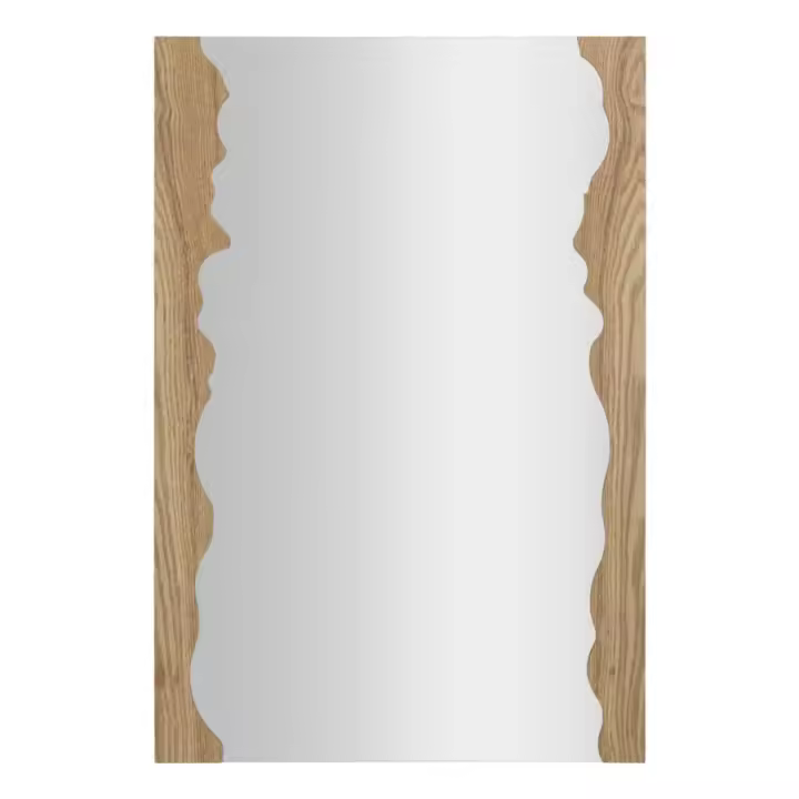 Espejo con Marco MF474, MDF, Marrón, 60x1,5x90 cm - 1