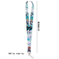 Lanyard De Anime DZ2548 Para Llaves Y Tarjetas Correa Para El Cuello Para Gimnasio Y DIY Colgante De Cadenas De Metal Unisex - details 0