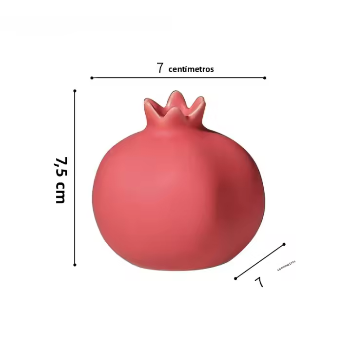 Adornos De Pomegranato Colores Morandis De Cerámica Para Decoración De Habitaciones Estilo Minimalista Creativo Y Divertido - 1