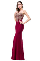 Vestido De Noche Para Mujer Con Encaje De Cristal Dorado Estilo Suelto Sin Mangas Cuello En V Zipper Vestido De Boda Fiesta Prom Trasero Sin Costura De Largo Floor-Length - details 8