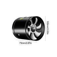 Ventilador De Escape De Tubo Metálico Mini Extractor Para Baño Y Toilet 4 6 8 Pulgadas 2800 RPM Bajo Ruido Fuente De Alimentación AC - details 2
