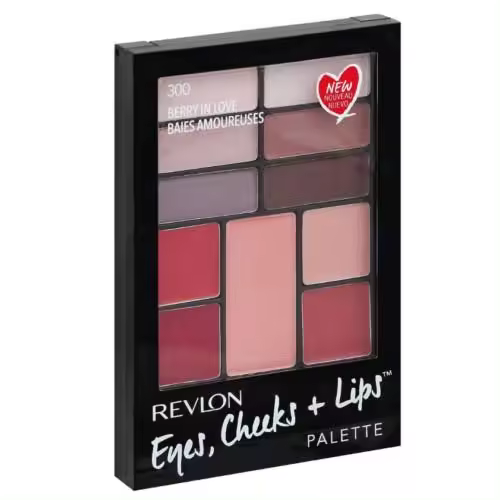 REVLON EYES , CHEEKS + LIPS PALETTE 300 BERRY IN LOVE / BAIES AMOUREUSES - 1