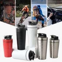 Botella De Proteína De Acero Inoxidable 500/750ML Con Escala a Prueba De Fugas Para Gimnasio Y Deportes Shaker De Leche De Avena - details 4