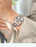 Reloj De Pulsera De Cuarzo Elegante Para Mujer POSHI 990 Con Display De Fecha Y Estilo Casual Y De Negocios Bandeja De Acero Inoxidable Y Ventana De Cristal Hardlex - details 15