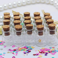 50pcs Botellas De Vidrio Mini DIY Con Tapa De Madera Para Mensajes En Mar Adentro Jars Pequeños Para Decoración Y Manualidades 13x18mm - details 3