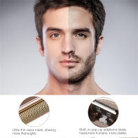 Afeitadora Eléctrica Profesional Para Hombres Recargable Trimmer De Barba Portátil Mini Cuero Cuchilla De Afeitar Cómodo Velocidad Fija - details 3