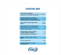VIDAL Cocktail Mix 1Kg aprox 375 uds Mix con azucar de plátano, piña, fresa, naranja, cola, cereza.Sabor a Plátano, piña, narnja, cola y cereza. sin gluten  sin grasa sabor original Vidal garantizado - details 4