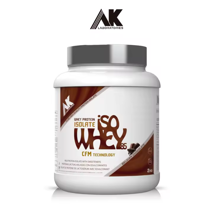 AK Laboratories ISOWHEY 85 AK ™ [2 KG] es un suplemento de Aislado de Suero lacteo Premium Ultra-Filtrado en frio y rápida absorcion y sintesis. - 1