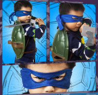 Máscara De Ojo Y Armas De Ninja Turtles Para Niños Disfraz De Anime Con Nunchaku Darts Knife Y Knive Propiedades De Actuación Regalos - details 1