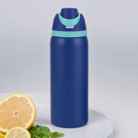 Termo Doble Capa De Acero Inoxidable 24/32oz Con Manija Termo Aislado Espacial Kettle Taza Deportiva Botella De Agua Tumbler - details 23