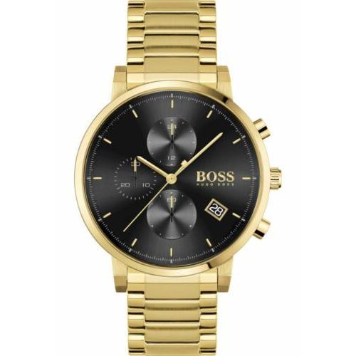 Reloj Hugo Boss Integrity Elegante Dorado y Negro para Hombre