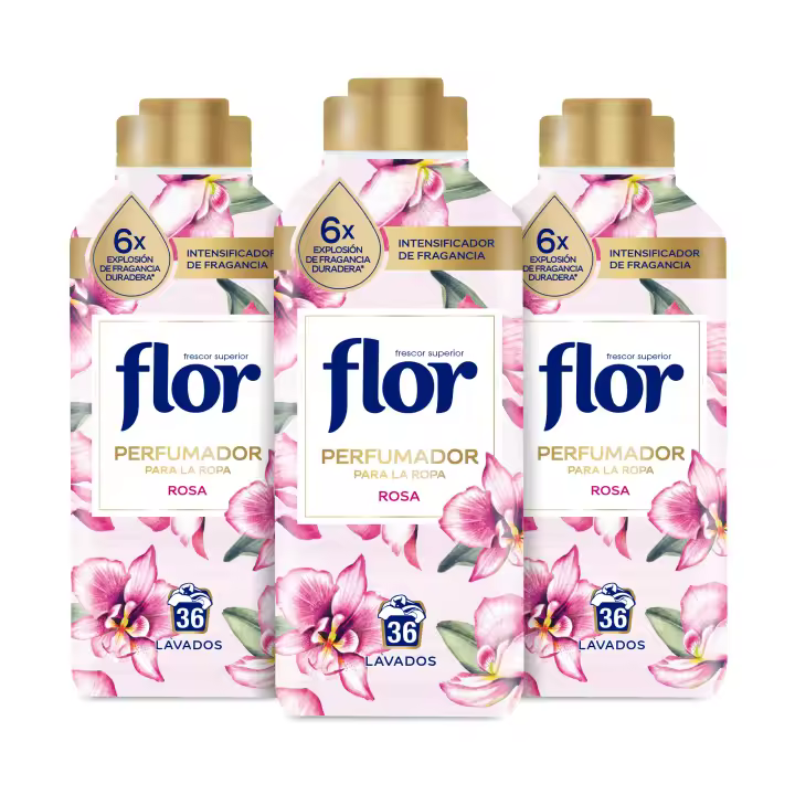 Flor Perfumador Para la Ropa Fragancia Rosa 3x 720ml - 1