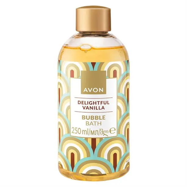 Deliciosa espuma de baño de vainilla 250ML bubble bath AVON - 1
