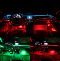 Lámparas De Decoración Para Coche Dual Zone 18/22 Pulgadas RBG 64 Colores Control APP Bluetooth Strip Led De Acrílico Para Atmosfera Del Vehículo Compatible Con BMW Audi Benz Y Más - details 3