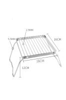 Soporte Plegable Portátil Para Estufa De Camping Accesorios De Barbacoa Y Viaje Soporte De Olla Para Estufa De Gas Multiusos De Acero Inoxidable - details 2