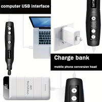 Kit De Herramienta Rotativa Sin Cable USB Para Grabado En Madera Joyería Metal Vidrio Mini Taladro Inalámbrico JANGKLIFE - details 1