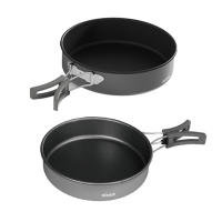 Funda De Acero Aluminio Plegable Para Camping Tamaño 8in / 7in Cocina Al Aire Libre Picnic Senderismo Sin Manija Plegable - details 1