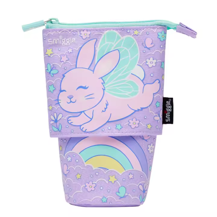 Mochila Escolar Smiggle Australia Ángel Conejo Morado Para Estudiantes Primarios Diseño De Dibujos Animados Ideal Para Actividades Externas Y Uso Diario - 1