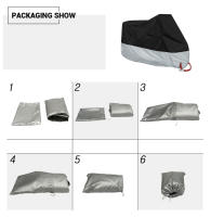Cubierta Para Motocicleta Impermeable 190T Poliéster Taffeta Resistente Al Desgaste Protección UV Y Antipolvo Para Todas Las Estaciones Adecuada Para Exterior E Interior Scooter - details 2