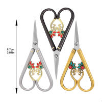 Tijeras De Costura Vintage KRABALL Para Bordado Y Artesanía Corte De Telas Y Hilo Acero Inoxidable Herramienta De Tailor Pequeña - details 0