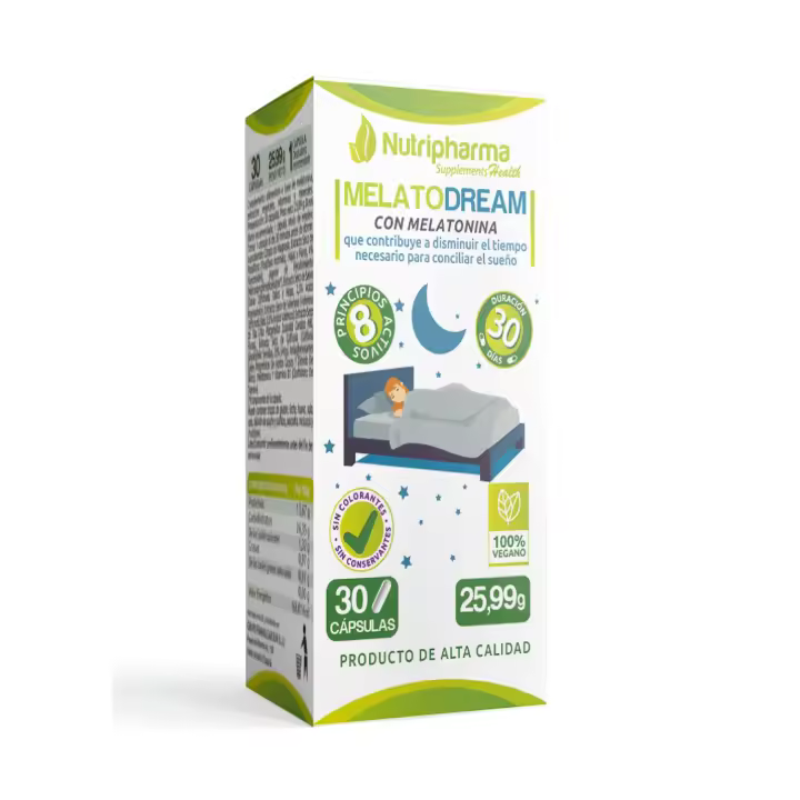 MELATODREAM para Conciliar Sueño y Descanso Reparador | NUTRIPHARMA SUPPLEMENTS - 1