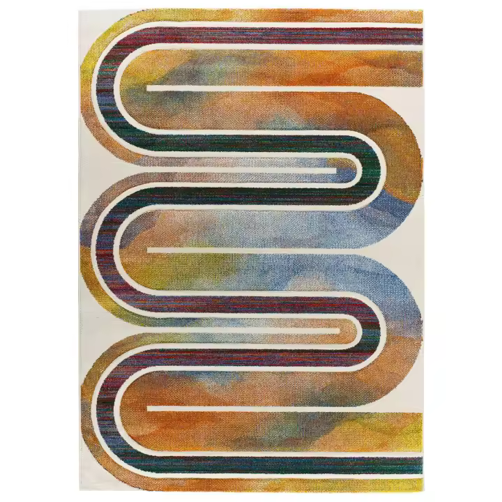 Alfombra de interior diseño geométrico en multicolor - SYBIL 40403 | 120x170, 140x200, 160x230 cm - 1
