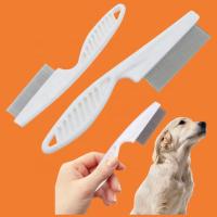 Peine De Acero Inoxidable Para Perros Y Gatos Cepillo De Aseo Para Mascotas Herramienta De Pelaje Y Pulgas Ideal Para Baño Y Limpieza - details 0