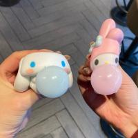 Juguete De Alivio Del Estrés Sanrio Anime Kuromi Cinnamoroll My Melody Muñeca Squishy Para Estudiantes Regalos De Dibujos Animados - details 1