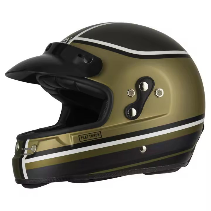 Casco de Moto Integral Flat Track 2 NZI - Diversión Fuera de Carretera - Homologado - Tallas XS-XXL - 1